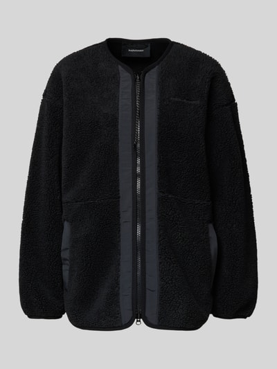 PEAK PERFORMANCE Oversized jack met ritssluiting, model 'Pile' Zwart - 2