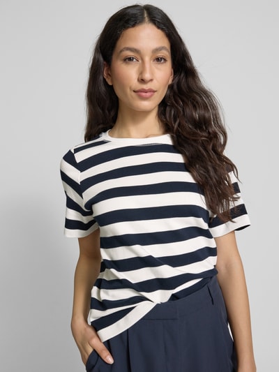 Tom Tailor T-shirt o kroju regular fit z czystej bawełny Ciemnoniebieski 3