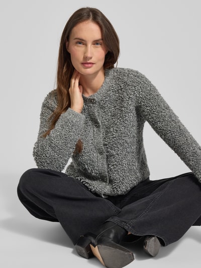 comma Vest met knoopsluiting Antraciet - 3