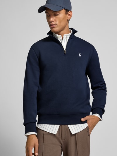 Polo Ralph Lauren Regular fit schipperstrui met schipperskraag, model 'Double' Marineblauw - 3