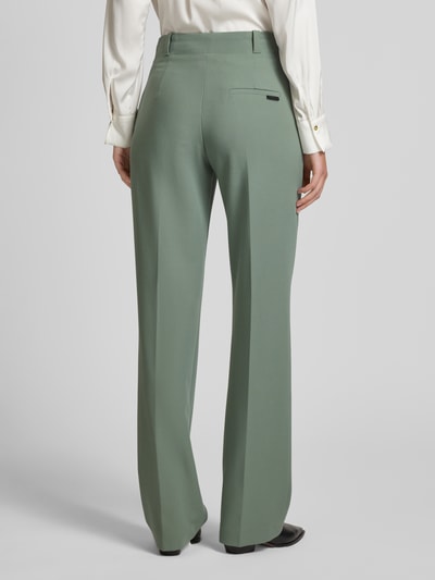 HUGO Straight leg pantalon met persplooien, model 'HULANA' Kaki - 5