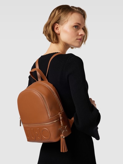 Liu Jo White Rucksack mit Tragehenkel Camel 1