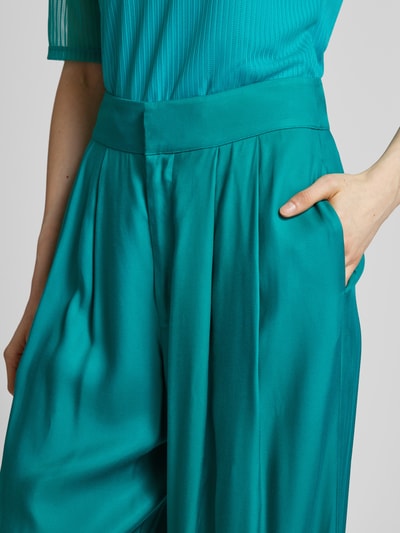 Ted Baker Wide leg stoffen broek met bandplooien, model 'KRISSI' Turquoise - 3