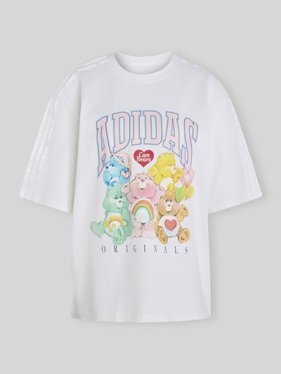adidas Originals Relaxed Fit T-Shirt aus reiner Baumwolle Offwhite 2