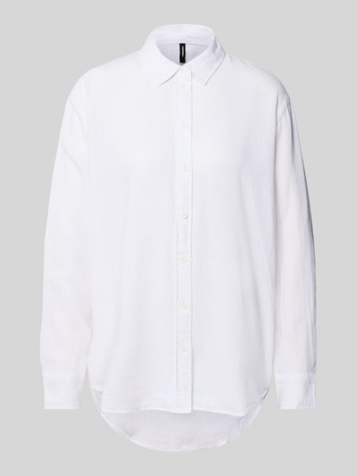 Vero Moda Boxy Fit Leinenbluse mit Passe Modell 'LINN' Offwhite 2