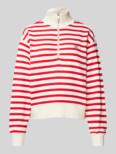 Tommy Hilfiger Sweatshirt mit Streifenmuster Modell 'BRETON' Rot 2