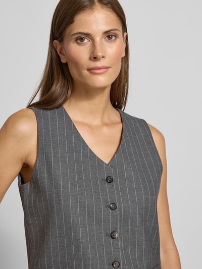 Tommy Hilfiger Shaped Fit Weste mit Viskose-Anteil Hellgrau 3