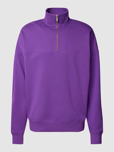 JAKE*S STUDIO MEN Sweatshirt mit Stehkragen Violett 2