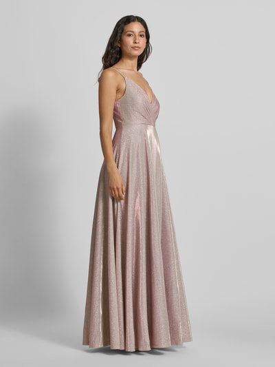 Jake*s Cocktail Sukienka wieczorowa z cienkimi ramiączkami Metaliczny różowy 1