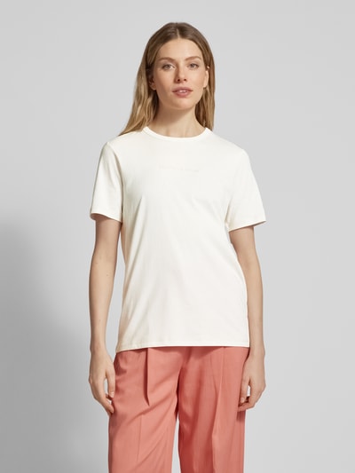 Scotch & Soda T-Shirt mit Label-Print Offwhite 4