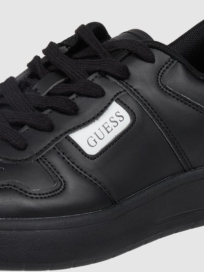 Guess Sneakers in leerlook, model 'Ponte'  Zwart - 2