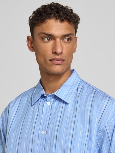 Wood Wood Regular Fit Freizeithemd mit Kentkragen Modell 'Carter' Blau 3