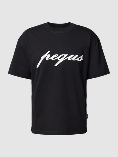 PEQUS T-Shirt mit Label-Print Black 2