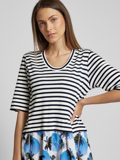 Marc Cain Midi-jurk met motiefmix Blauw - 3