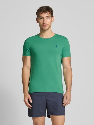Polo Ralph Lauren T-Shirt mit Label-Stitching Oliv 4