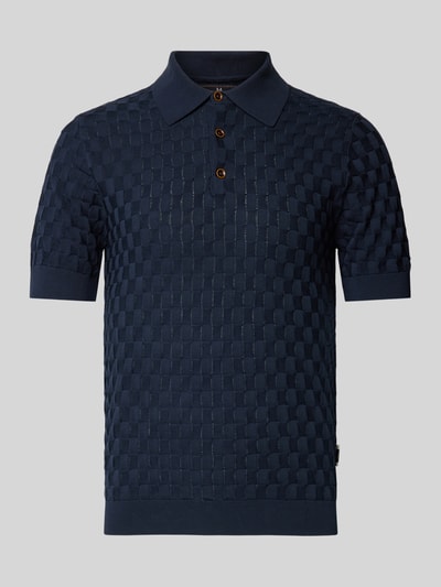 Matinique Slim Fit Poloshirt mit kurzer Knopfleiste Modell 'Heritage' Marine 2