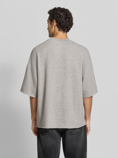 American Vintage Oversized T-Shirt aus Baumwoll-Mix Hellgrau Melange 5