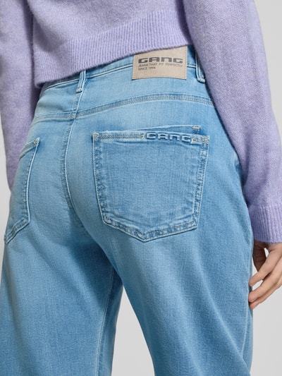 GANG Barrel fit jeans in used-look model 'Ida' Blauw - 3