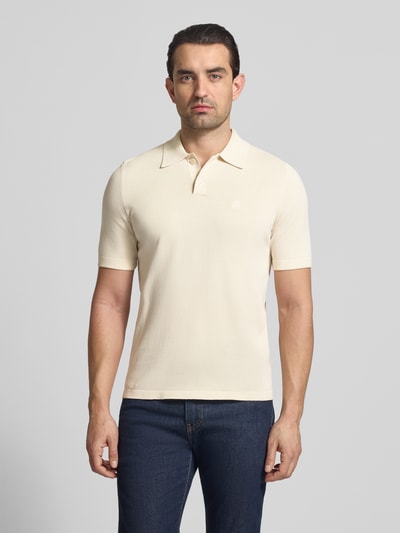Marc O'Polo Koszulka polo Regular Fit z czystej bawełny Złamany biały 4