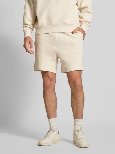 Tommy Jeans Relaxed fit sweatshort met structuurmotief Zand - 4