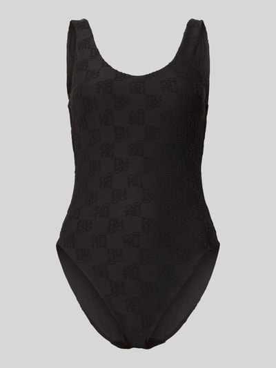 HUGO Badeanzug mit Allover-Logo-Muster Black 1
