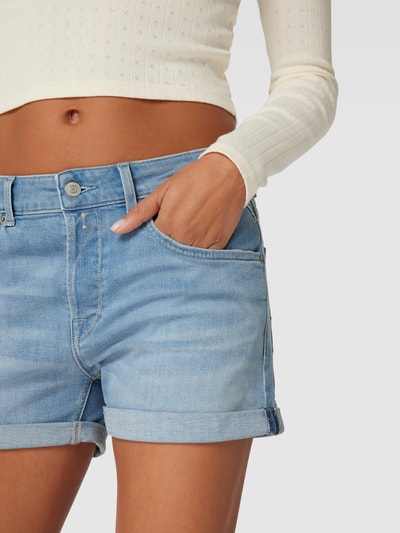 Replay Korte jeans met vaste omslag aan de pijpen, model 'ANYTA' Lichtblauw - 3