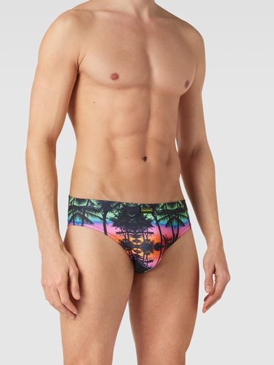 Bruno Banani Slipy z detalem z logo model ‘AFTERGLOW’ Zielony 1