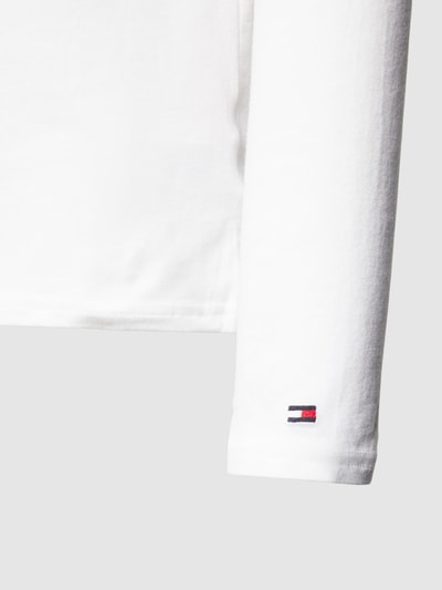 Tommy Hilfiger Shirt met lange mouwen en labelstitching in een set van 3 stuks Wit - 2