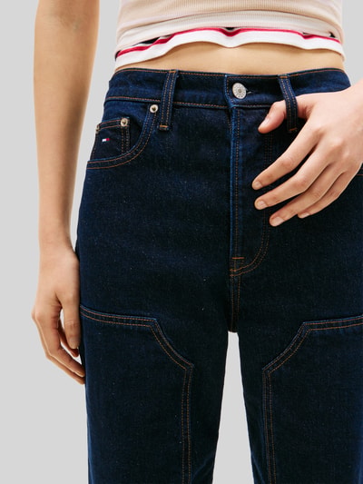 Tommy Jeans Straight Fit Jeans aus Baumwoll-Mix Modell 'LAYLA' Dunkelblau 3