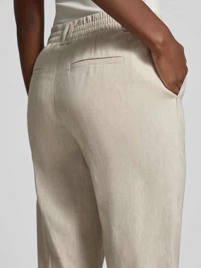 DRYKORN Hose aus Leinen-Mix mit Bügelfalten Modell 'SEARCH' Sand Melange 3