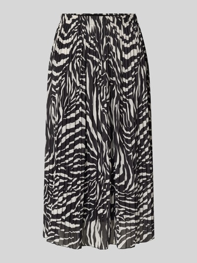 ZABAIONE Midirok met plissévouwen Middenbruin - 2