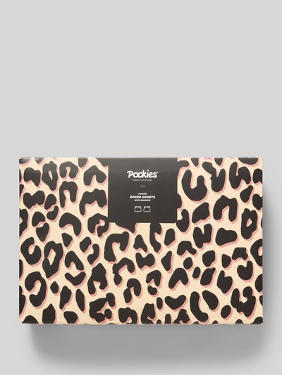 POCKIES Boxershorts mit elastischem Bund im 2er-Pack Beige 2