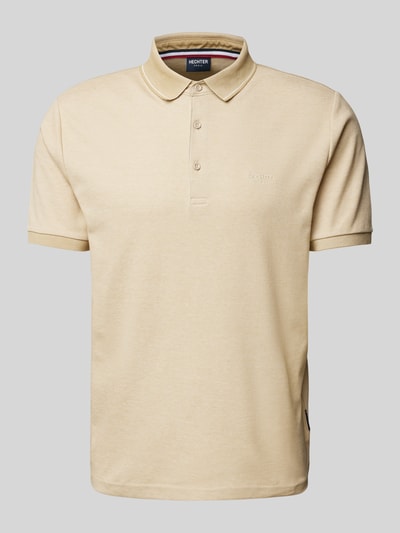 HECHTER PARIS Poloshirt mit kurzer Knopfleiste Beige 1