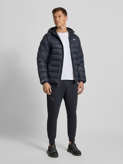 Under Armour Donsjack met capuchon en logo model 'LEGEND' Zwart - 1