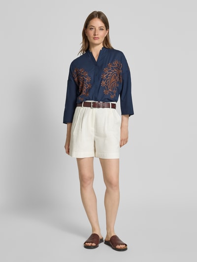 More & More Regular Fit Bluse mit 3/4-Arm Marine 1