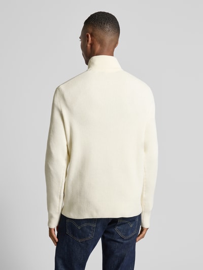 Lindbergh Relaxed Fit Strickpullover in Ripp-Optik Offwhite 5