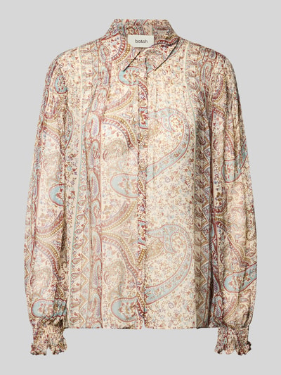 Produktfoto, Regular Fit Bluse aus reiner Viskose Modell 'Cleo' von ba&sh, Allover-Paisley-Print, helle Töne, zarte Textur