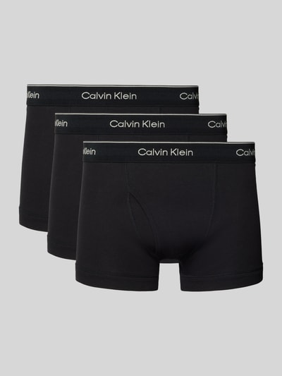 Calvin Klein Underwear Trunks mit Label-Bund im 3er-Pack Black 1