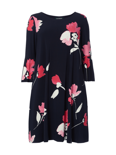 Lauren Ralph Lauren PLUS SIZE - Kleid mit floralem Muster Dunkelblau 2