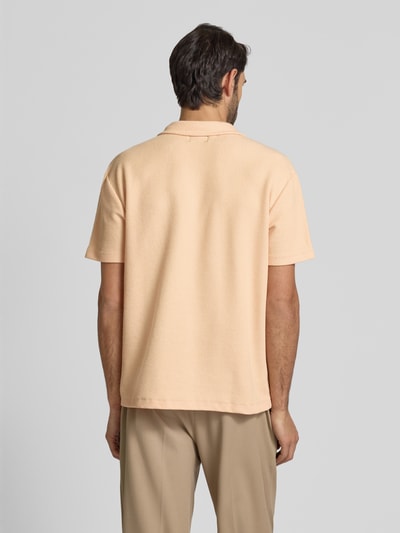 MCNEAL Regular Fit Poloshirt mit Reißverschluss Apricot 5