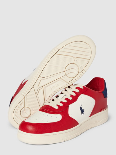 Polo Ralph Lauren Sneaker mit Logo-Stitching Modell 'MASTERS' Rot 4