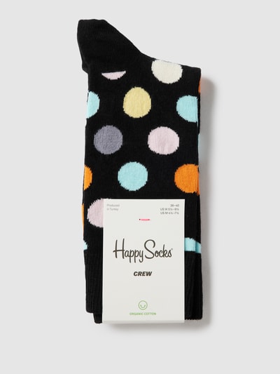 Happy Socks Socken mit Allover-Muster Modell 'BIG DOT' Black 3