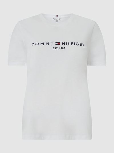 Tommy Hilfiger Curve PLUS SIZE T-shirt van katoen Wit - 2