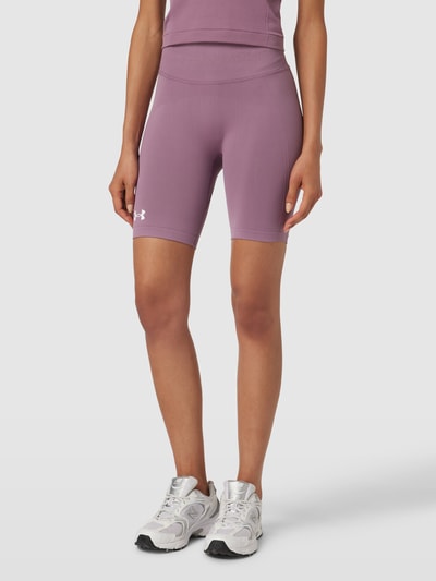 Under Armour Korte broek met labeldetails, model 'Train' Mauve - 4