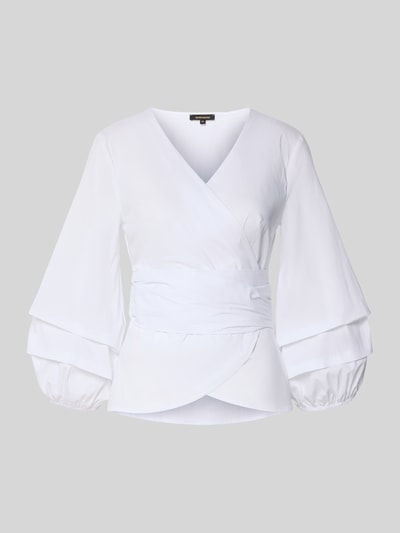 More & More Wickelbluse mit 3/4-Arm Offwhite 2