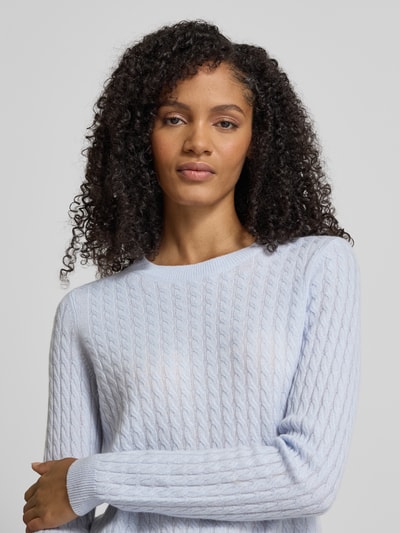 Christian Berg Woman Strickpullover aus reinem Kaschmir Hellblau 3