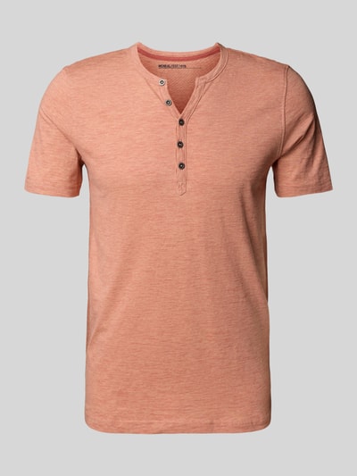 MCNEAL T-shirt met korte knoopsluiting Terracotta - 2