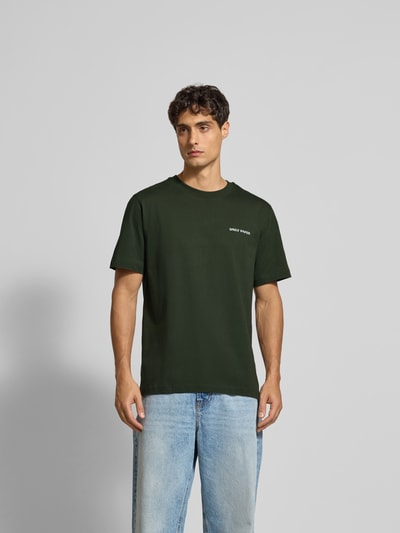 DAILY PAPER T-Shirt mit Label-Print Dunkelgruen 4