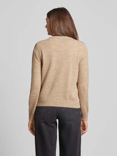 Weekend Max Mara Strickpullover mit gerippten Abschlüssen Modell 'OMBROSA' Hellbraun 5