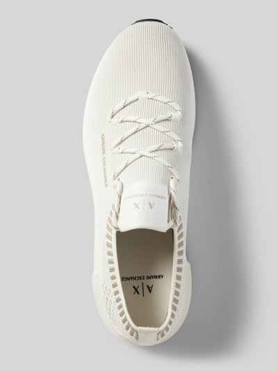 ARMANI EXCHANGE Sneaker mit Label-Print Modell 'ENGLISH' Offwhite 3